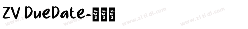 ZV DueDate字体转换